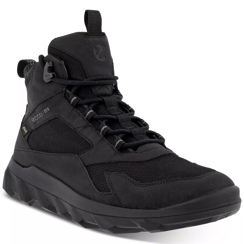 Ecco MX Mid GTX Waterproof GoreTex Men's Sneaker Black EU 46 US 12 NWOB